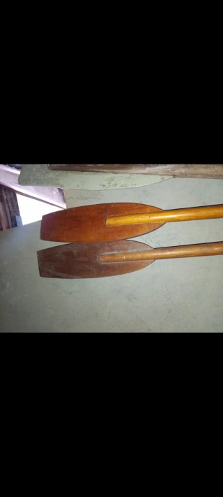 2 Remos madera antiguos