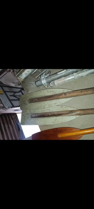 2 Remos madera antiguos