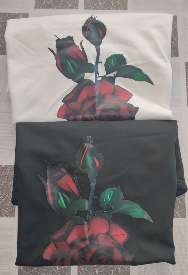 2 Camisetas Rosas - Talla L