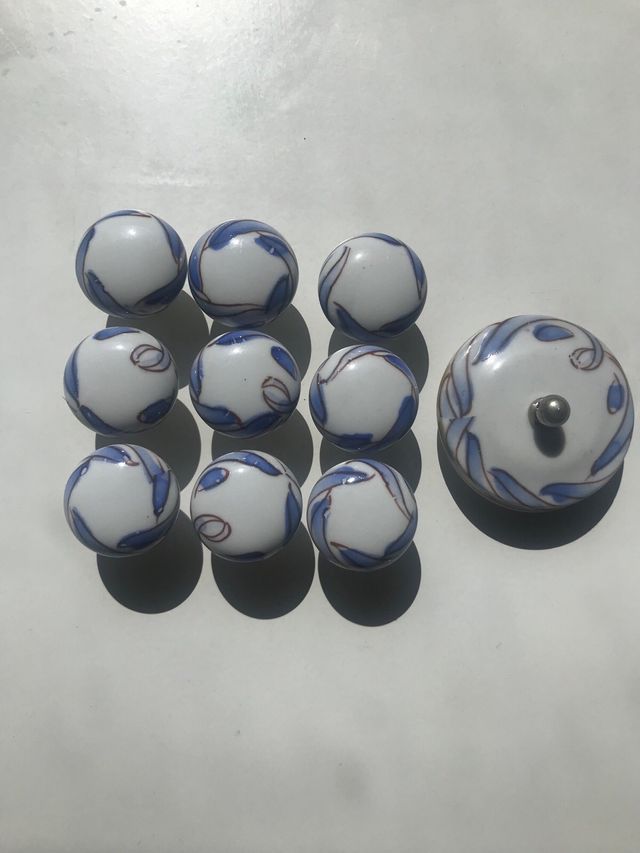 Lote pomos porcelana