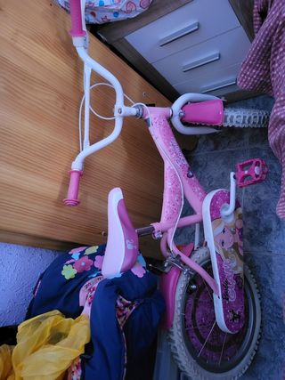 Bicicleta Barbie niña 16" rosa