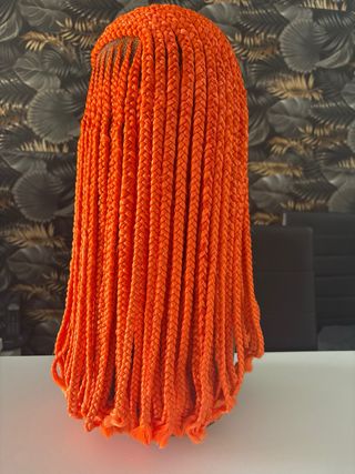 Peluca trenzas naranja