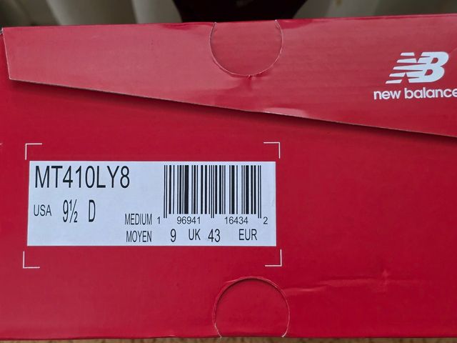 New Balance 410 v8 Azul amarillo n43 sin estrenar