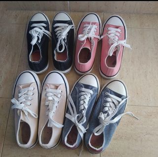 Lote 4 pares estilo converse talla 36