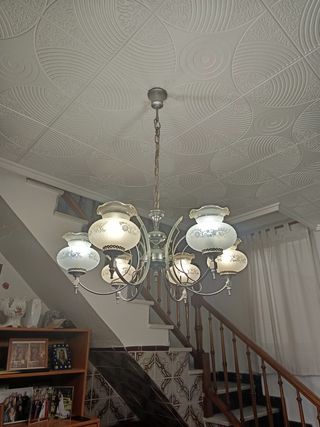 Lámpara techo 6 luces vintage