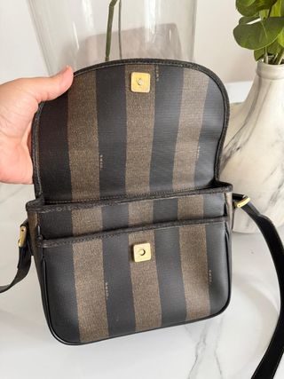 Bolso bandolera Fendi Mon Trésor, de lona