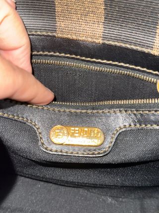 Bolso bandolera Fendi Mon Trésor, de lona