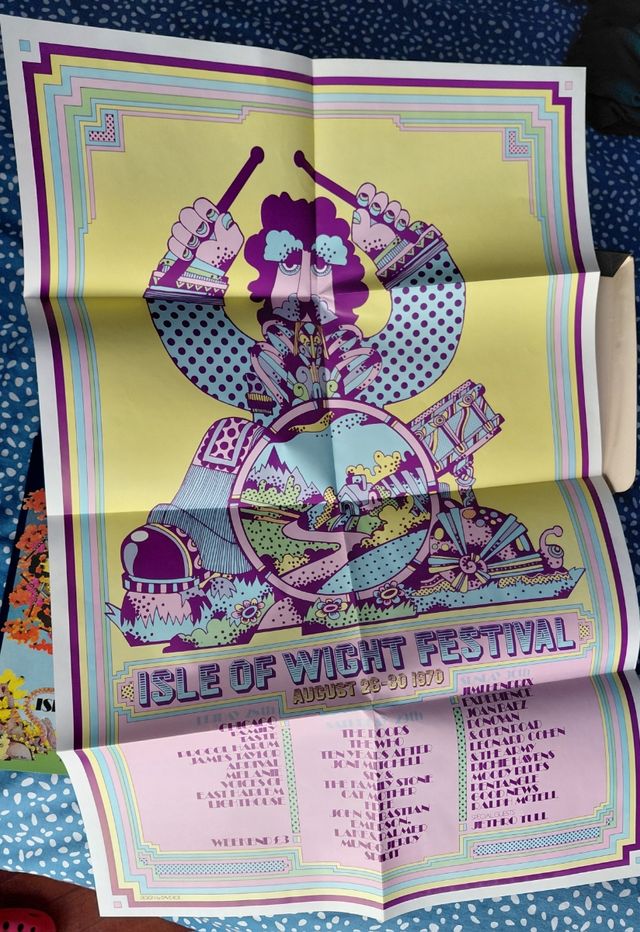 Jimi Hendrix At The Isle Of Wight - VHS Poster