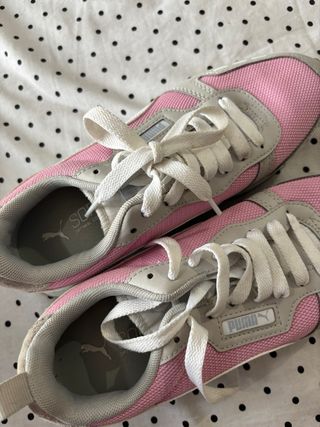Zapatillas Puma Rosa-Gris