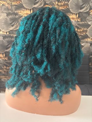 Peluca Afro Verde | Teal