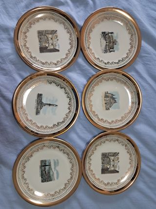 Set piatti decorati | Ceramica multicolor