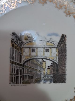 Set piatti decorati | Ceramica multicolor