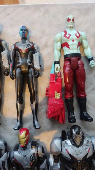 6 Figuras Marvel DRAX ...Power FX HABLAN DRAX ..