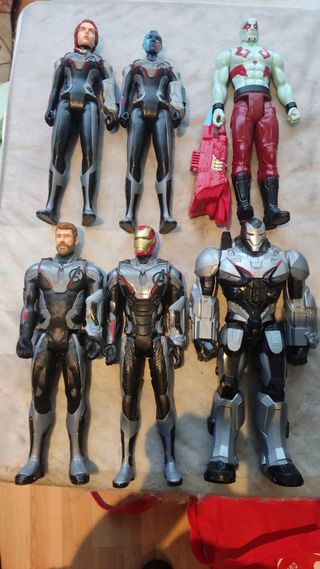 6 Figuras Marvel DRAX ...Power FX HABLAN DRAX ..