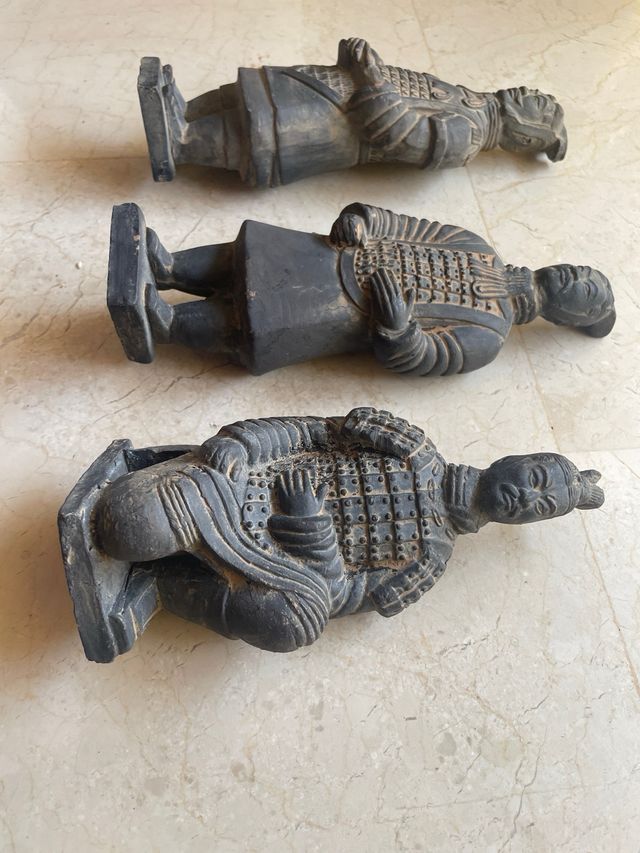 3 Figuras Terracota Guerreros