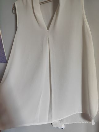 Blusa blanca M-L premamá