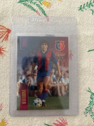 Croma Maradona Panini Tributo Fc Barcelona
