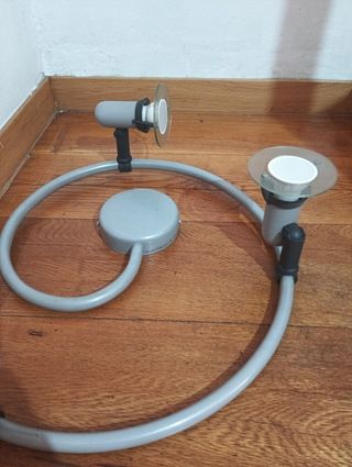 Lámpara vintage gris metal