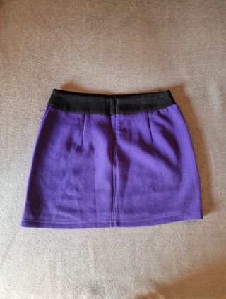 Gonna vintage viola tg M anni '70