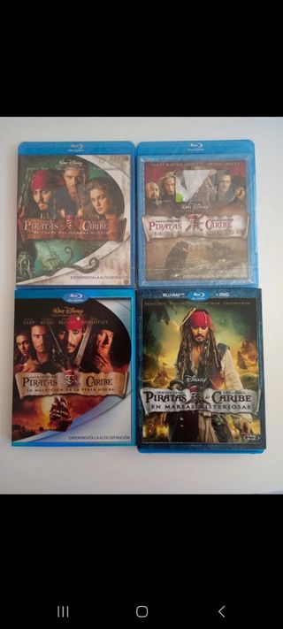 Blu-ray Piratas del Caribe (4 Películas)