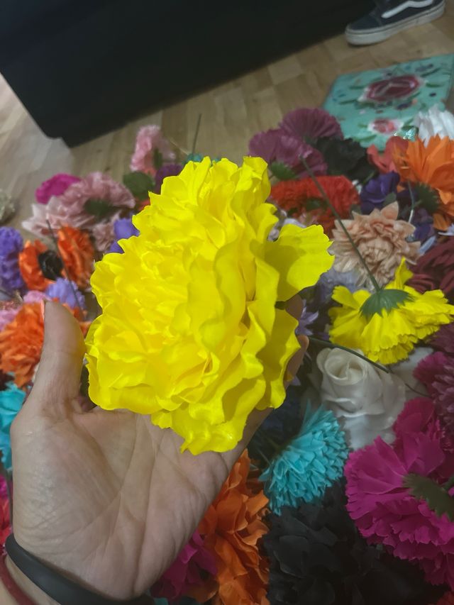 Flor Flamenca Amarilla - Grande