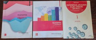 Libros 1º Bachillerato: Economía & Matemáticas