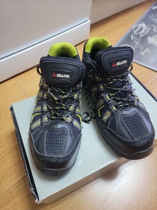 Zapatos seguridad - negros/amarillo.