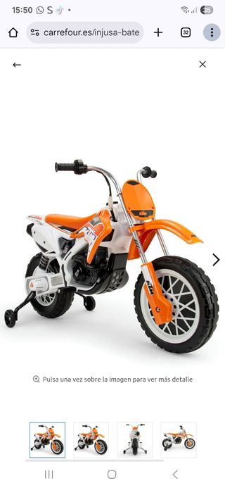 Moto eléctrica infantil KTM
Nuevaa