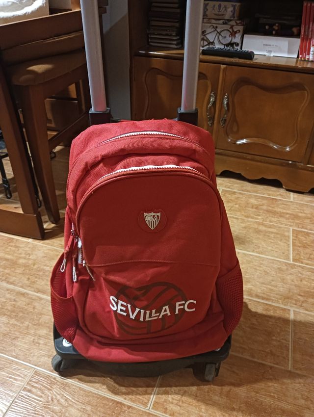 Mochila escolar con ruedas Sevilla FC