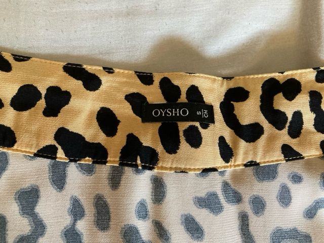 Falda larga leopardo Oysho