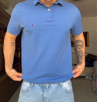Polo Tommy Hilfiger azul - Talla M