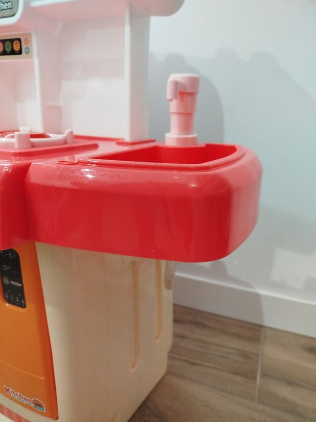 Cocinita juguete infantil rosa