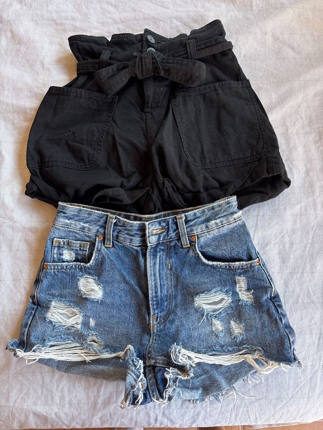 Pack 2 vaqueros cortos