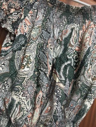 Blusa-Top hombros caídos, multicolor
