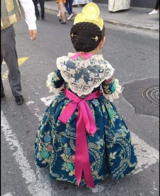 Traje Fallera niña - Azul 