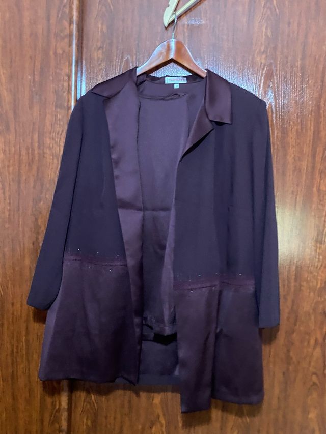 Vestido fiesta berenjena 6XL