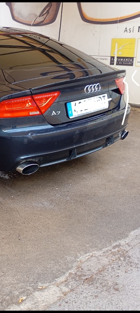 Audi A7 - Difusor trasero y salida de escapé rs6