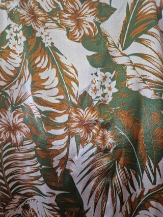 Vestido satén estampado floral