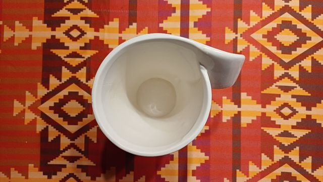 Juego café porcelana blanca - 4 tazas