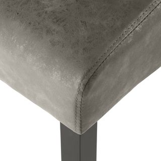 2 sillas de comedor ergonómicas gris mármol