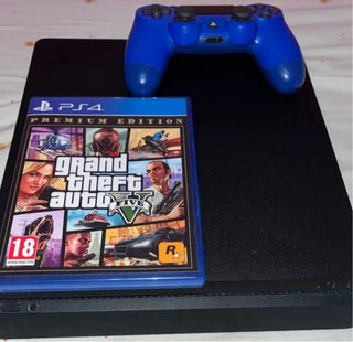 PS4 (PlayStation 4) + mando azul
