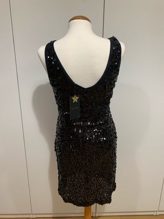 Vestido negro lentejuelas