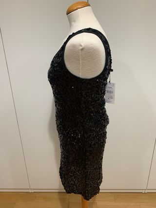 Vestido negro lentejuelas