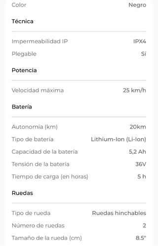 Patinete eléctrico Xiaomi 3