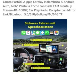 Lamto 6.86" Android Auto & CarPlay
