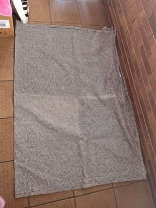Alfombra algodón negro y blanco