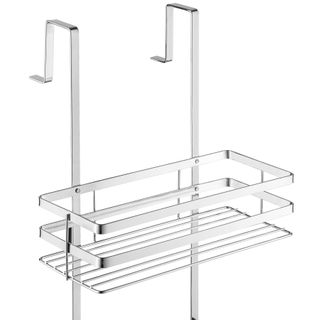 Estantería para baño de acero inoxidable para colgar plateado