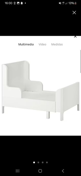 Cama infantil IKEA - Blanca más colchón 