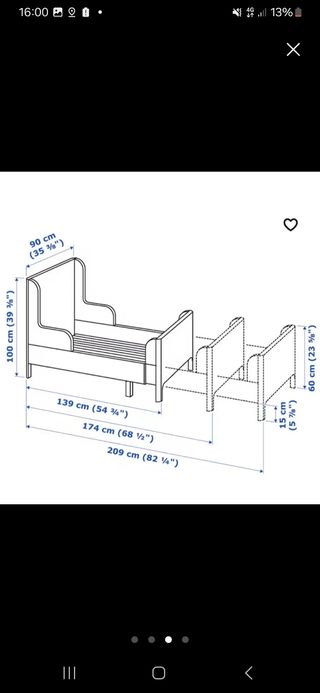 Cama infantil IKEA - Blanca más colchón 
