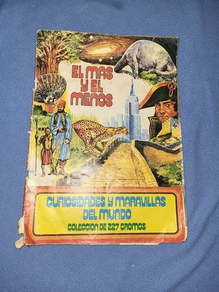 Álbum cromos El Más y El Menos